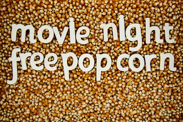 Raw Pop Corn Kernel Background