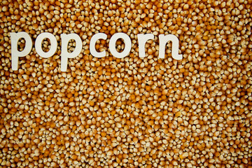 Raw Pop Corn Kernel Background