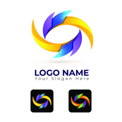 eye abstract logo design