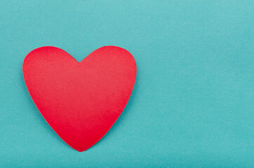 Hearts on blue background. Background for Valentine's Day.