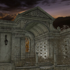 Fototapeta na wymiar 3d render of a fantasy background