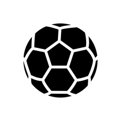 Soccer ball icon. Simple illustration mobile concept and web design. Vector illustration can be used for topics like sport, entertainment, ball games. simple design editable. Design template vector