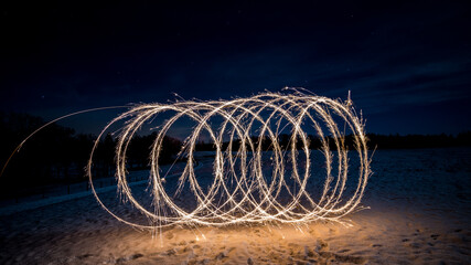 lightpainting mit Wunderkerzen