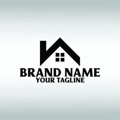 real estate logo design template, Construction Architecture Building 