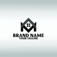 real estate logo design template, Construction Architecture Building 
