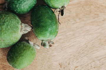 The green feijoa fruit is also rich in various vitamins, especially of the B group - the body needs...