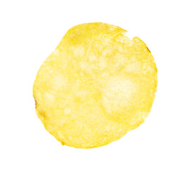 Chips isolated on white background.