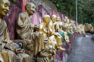 Fototapeta premium The Ten Thousand Buddhas Monastery .