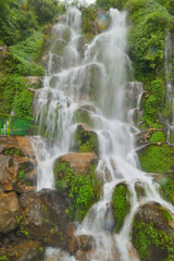 Bakthang Waterfall in Gangtok, Sikkim.
