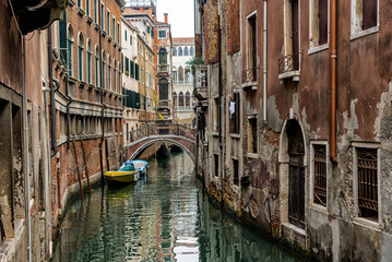 Fototapeta na wymiar Wonderful Venice and its canals. Empty Venice.