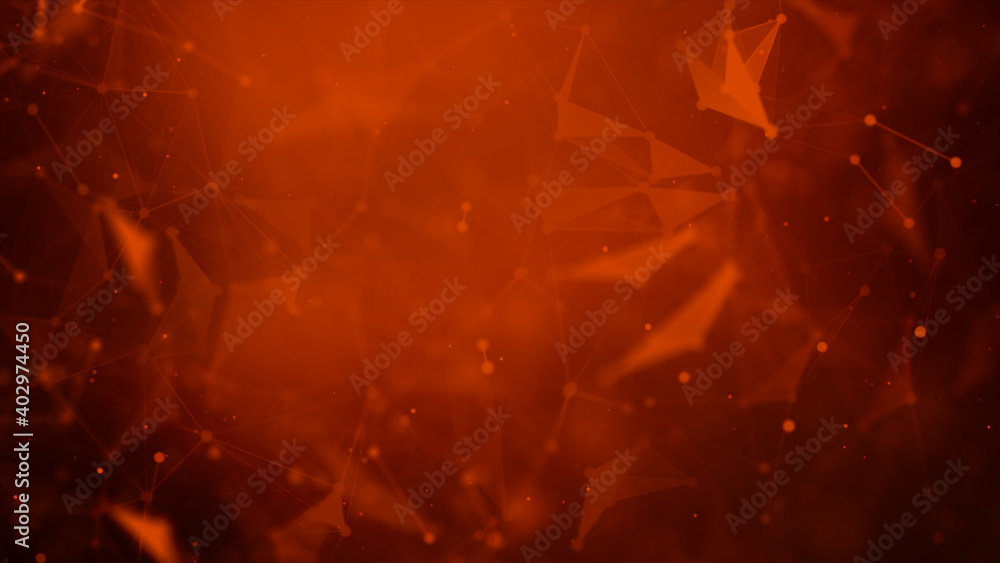 Poster abstract background dot and connect line for cyber technology futuristic and network connection conc