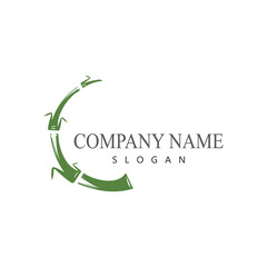 Bamboo Logo Template vector icon illustration design