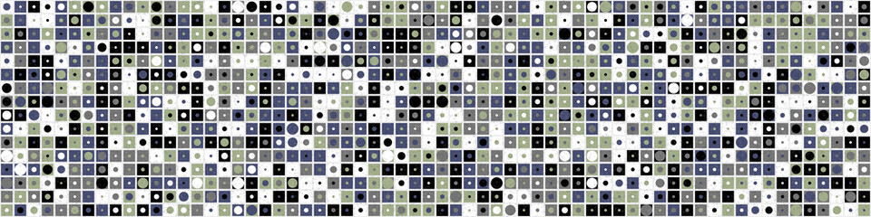 Abstract Geometric Pattern generative computational art illustration