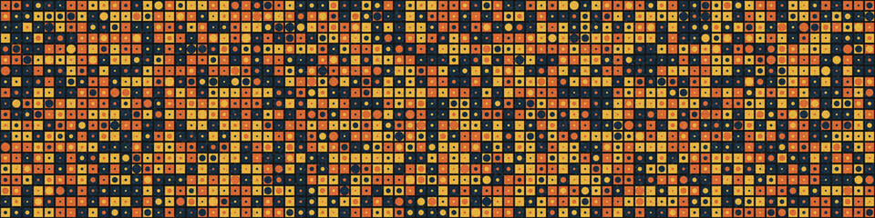 Abstract Geometric Pattern generative computational art illustration