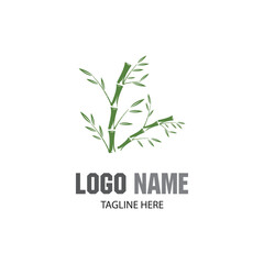 Image of Bamboo Logo Template vector icon illustration design printed on Printed Glass Pet Splashbacks