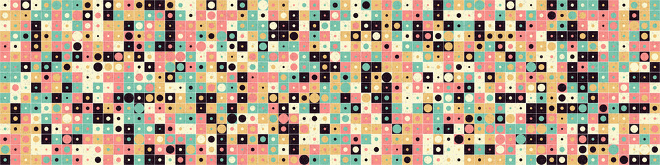 Abstract Geometric Pattern generative computational art illustration