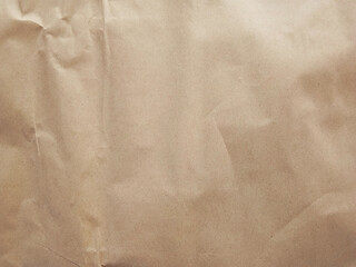 Brown crumpled paper in vintage style