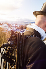 Schornsteinfeger Dach Glueck Schornstein Russ