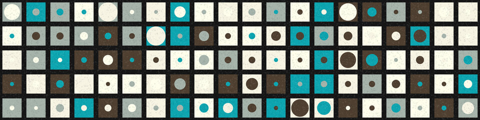 Fototapeta premium Abstract Geometric Pattern generative computational art illustration