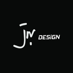 JN J N Initial handwriting creative fashion elegant design logo Sign Symbol template vector icon