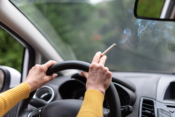 Smoking while driving