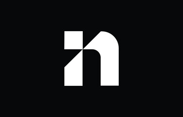 Fototapeta Initial based N, NN,   logo template. Unique monogram alphabet letters design and vector. obraz