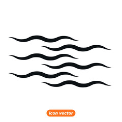 Ocean, sea waves icon template color editable. wave symbol vector illustration for graphic and web design.