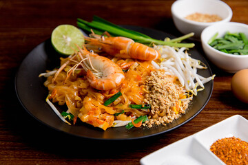 Udon Pad Thai Shrimp Asian food