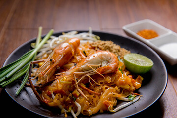 Udon Pad Thai Shrimp Asian food