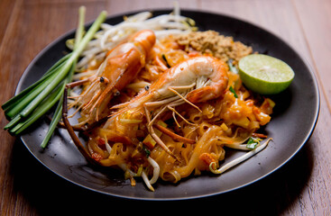 Udon Pad Thai Shrimp Asian food