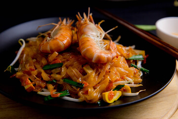 Udon Pad Thai Shrimp Asian food