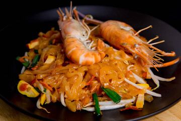 Udon Pad Thai Shrimp Asian food
