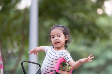 Little children having fun in the playground
