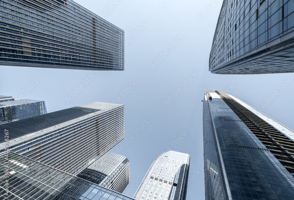 Wall mural modern skyscrapers in the business district, guiyang, china.