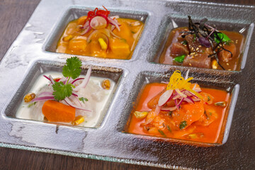 Fish snack mix with salmon