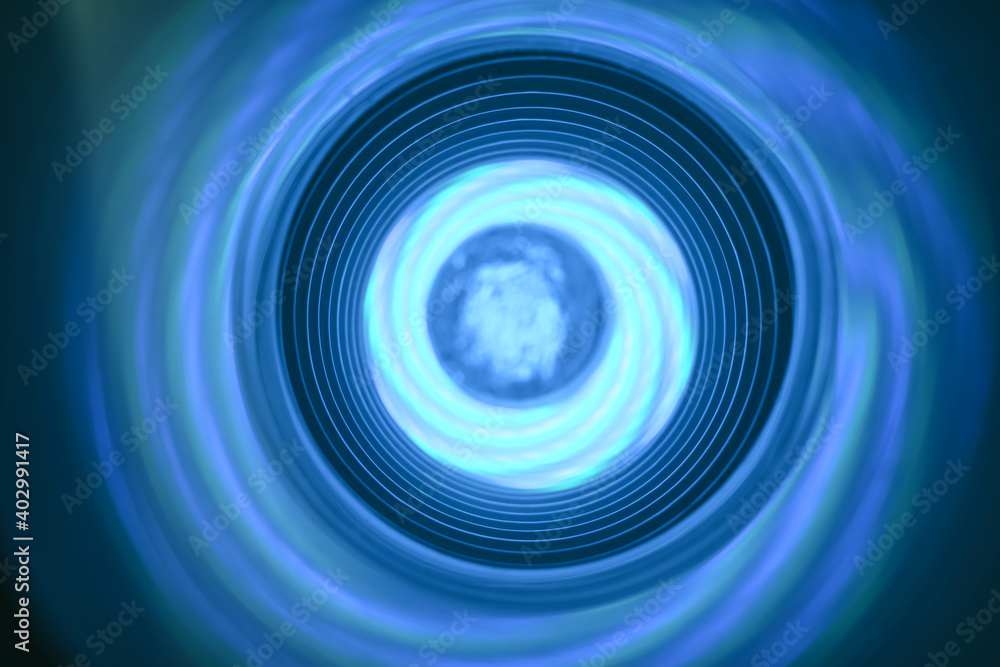 Aufkleber abstract swirl tunnel with silver blue light on a background pattern textured for design.