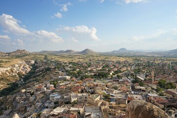 Fototapeta na wymiar Aerial View from Goreme Open Air Museum in Cappadocia, Turkey