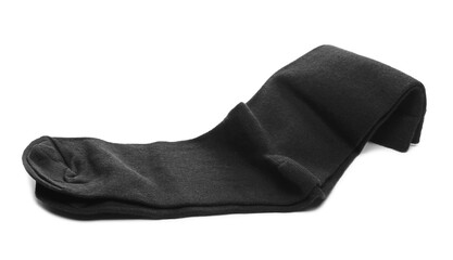 New black socks pair isolated on white background