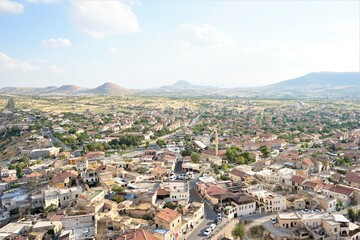 Aerial View from Goreme Open Air Museum in Cappadocia, Turkey