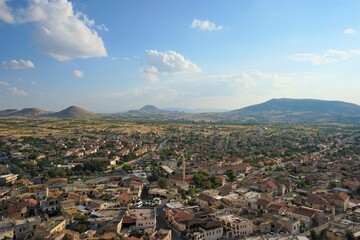 Aerial View from Goreme Open Air Museum in Cappadocia, Turkey
