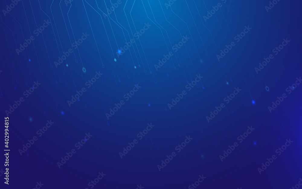 Leinwandbilder abstract lines and dots technology connection digital concept system background. vector illustration