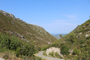 mountain road in the mountains