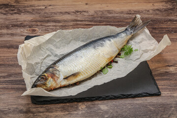 Salted Herring fish with pepper