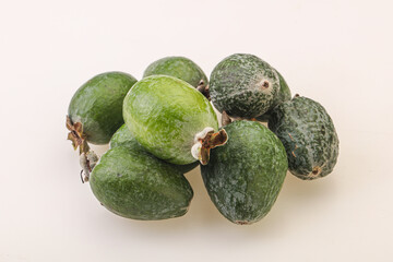 Tropical green sweet fruit Feijoa