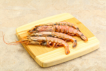 Tasty big Langoustine over the board