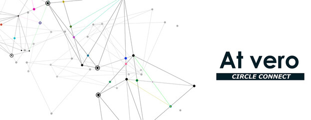 Line art pattern with network dot line connect for concept design. Vector business template. Polygonal pattern. Digital graphic. Polygonal mesh. Dotted line