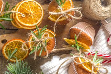 Rosemary orange muffins