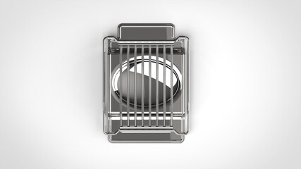 white background one center front 3D Render