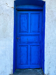 Fototapeta na wymiar blue Window Door gate old style art