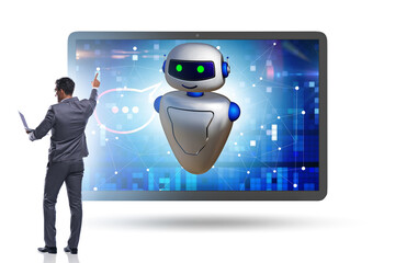 Concept of chat bot in modern business communication